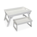 Komplet pladnjev Versa Bela Les MDF 32 x 24 x 48 cm