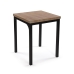 Bordsett med 2 stoler Versa PVC Metall Tre MDF 60 x 76 x 60 cm