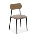 Ensemble Table + 4 Chaises Versa PVC Métal Bois MDF 70 x 75 x 110 cm