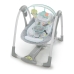 Cadeira de baloiço Ingenuity Compact Swing - Hugs & Hoots Branco Cinzento