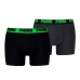 Boxer da Uomo Puma EVERRYDAY BASIC 701226387 018 2 Unità Verde Nero