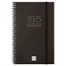 Diary Finocam OPAQUE Black 11,7 x 18,1 cm 2025