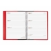 Agenda Finocam DUOBAND E10 Rood A5 15,5 x 21,2 cm 2025 Schrijfblok