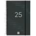 Agenda Finocam YEAR Negro 16,5 x 24,2 cm 2025