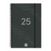 Agenda Finocam YEAR Negro 16,5 x 24,2 cm 2025