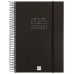 Agenda Finocam OPAQUE Preto 16,5 x 24,2 cm 2025