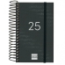 Agenda Finocam YEAR Negro Mini 7,9 x 12,7 cm 2025