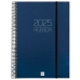 Agenda Finocam OPAQUE Blauw A4 21 x 29,7 cm 2025