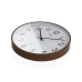 Reloj de Pared Versa Plástico Cuarzo Madera MDF 5 x 35 x 35 cm