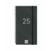 Agendă Finocam YEAR Negru Mini 9,4 x 17,1 cm 2025