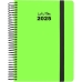 Agenda Grafoplas NEON Vert A5 14,8 x 21 cm 2025