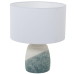 Tischlampe Alexandra House Living Blau Weiß Beige aus Keramik 60 W 35 x 42 x 35 cm