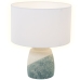 Tischlampe Alexandra House Living Blau Weiß Beige aus Keramik 60 W 35 x 42 x 35 cm