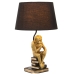 Lâmpada de mesa Alexandra House Living Preto Ouro Dourado Plástico 40 W 31 x 51 x 31 cm Macaco