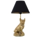 Bordlampe Alexandra House Living Sort Guld Gylden Plastik 40 W 26 x 46 x 26 cm Hund