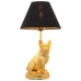 Bordlampe Alexandra House Living Sort Guld Gylden Plastik 40 W 26 x 46 x 26 cm Hund