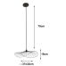 Lampa Sufitowa Alexandra House Living Czarny Metal 60 W 37 x 10 x 32 cm