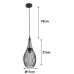 Lampadario Alexandra House Living Nero Metallo 60 W 17 x 37 x 17 cm