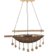 Suspension Alexandra House Living Marron Naturel Métal 60 W 80 x 104 x 30 cm