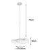 Loftslampe Alexandra House Living Hvid Metal 60 W 37 x 10 x 32 cm