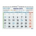 Calendar de perete Finocam Multicolor Hârtie 2025 43 x 31 cm