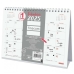 Calendar de birou Finocam CHIC Alb Hârtie 21 x 15 cm 2025