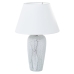 Bordslampa Alexandra House Living Vit Silvrig Keramik 40 W 15 x 37 x 15 cm