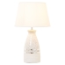 Bordlampe Alexandra House Living Hvid Sølvfarvet Keramik 60 W 14 x 35 x 15 cm