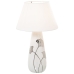 Bordslampa Alexandra House Living Vit Silvrig Keramik 60 W 16 x 45 x 16 cm