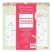 calendrier mural Finocam Multicouleur Papier 2025 30 x 30 cm