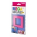 Magnes Novus MEGA Magnet SQUARE XL Różowy Kwadratowy 7,5 x 7,5 cm