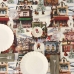 Vlekbestendig tafelkleed van hars Belum Christmas City Multicolour 150 x 150 cm