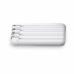 Caricatore portatile Cool Cool Power Bank 10.000mAh 4 Conexiones + Qi Carga Inalambrica Blanco Argentato 10000 mAh