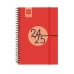 Agenda Finocam SVH Rojo 12 x 17,1 cm 2024-2025