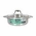 Casserole with glass lid Quttin Caesar Steel Ø 26 x 9 cm (4 Units)