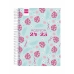 Agenda Finocam COOL Multicolour Quarto 15,5 x 21,2 cm 2024-2025 Gebloemd