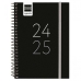 Agenda Finocam Nero 1/8 12 x 16,4 cm 2024-2025