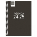 Agendă Finocam COOL Negru 1/8 12 x 16,4 cm 2024-2025