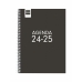 Agenda Finocam COOL Nero Quarto 15,5 x 21,2 cm 2024-2025