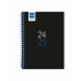 Agenda Finocam DIVA Nero 1/8 12 x 16,4 cm 2024-2025