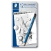 Set med pennor Staedtler Mars Lumograph 2 mm Sexkantig 2B 2H 3B 4B 5B 6B 8B B HB H 7B (12 antal)