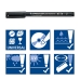 Sprittusch Staedtler LUMOCOLOR 318 F Multifarvet 0,6 mm 8 Dele