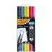 Conjunto de Canetas de Feltro Bic Intensity Dual Tip Multicolor 6 Peças