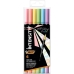 Conjunto de Canetas de Feltro Bic Intensity Dual tip Multicolor Pastel 6 Peças