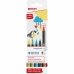 Set of Felt Tip Pens Edding 1200 Multicolour Glitter Case 5 Units