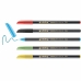 Set of Felt Tip Pens Edding 1200 Multicolour Glitter Case 5 Units