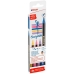 Set Viltstiften Edding 1340 Brush Multicolour Purpurine Doosje 4 Onderdelen