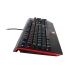 Clavier pour jeu Talius Rune Noir Noir/Rouge Espagnol Qwerty