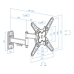 Satelītantena TooQ TSLP1040T-B 43