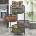 Cărucior pentru legume Alexandra House Living Negru Metal 32 x 65 x 32 cm